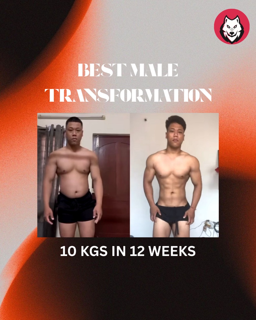 Best male transformation - DSF client lost 10 kg in 12 weeks, before and after